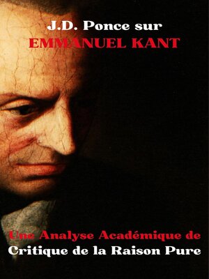 cover image of J.D. Ponce sur Emmanuel Kant